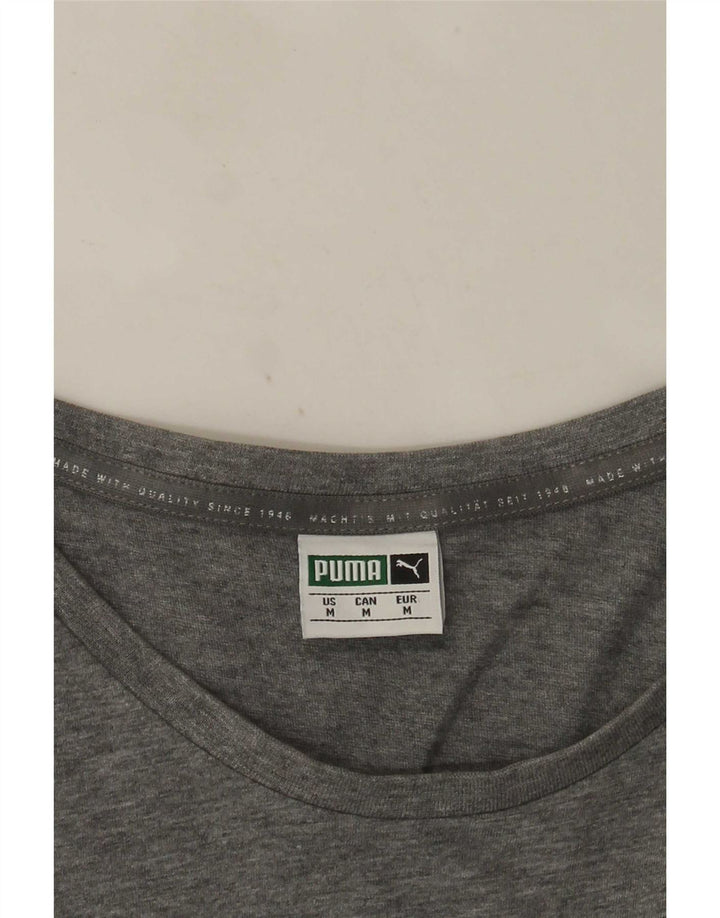 Puma muška majica kratkih rukava srednje siva s pjegama