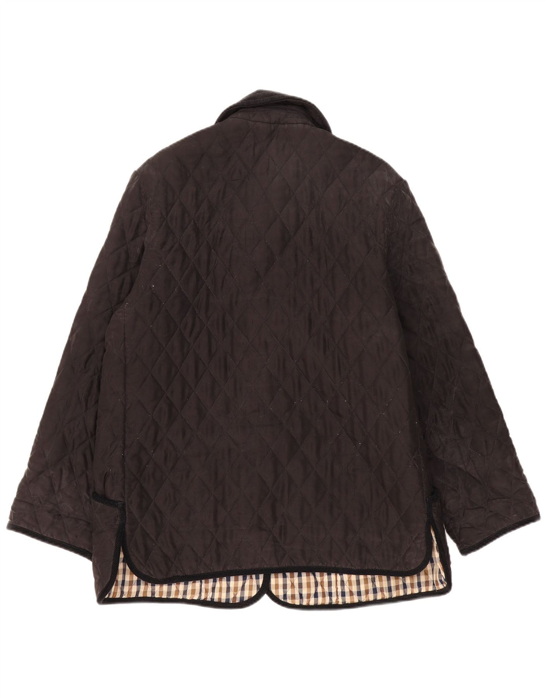 Aquascutum ženska prošivena jakna UK 18 XL crna svila