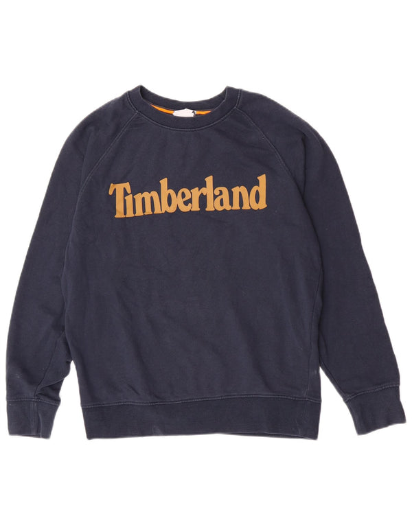 Timberland muška trenirka s grafičkim motivima Regular Fit Mali tamnoplavi džemper