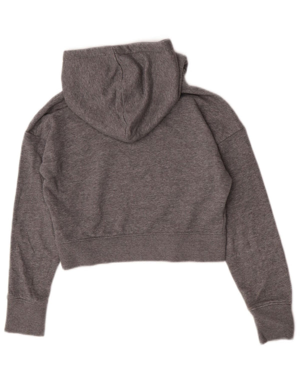 Nike Girls Crop Graphic Standard Fit majica s kapuljačom 10-11 godina srednje siva