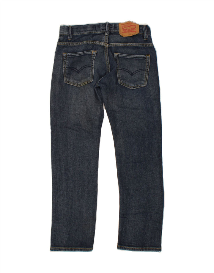 LEVI'S Boys 511 Slim Jeans 9-10 Years W25 L25 Navy Blue Vintage Levi's and Second-Hand Levi's from Messina Hembry 