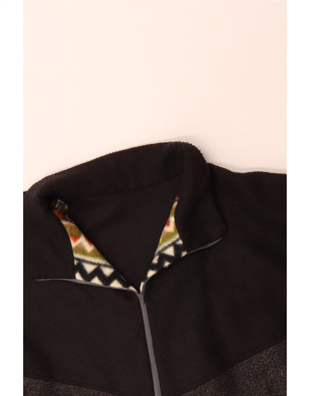 VINTAGE muški džemper od flisa s patentnim izrezom 4XL višebojni Argyle/Diamond