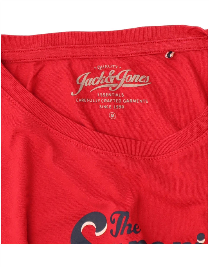 Jack & Jones muška majica Denizen Graphic T-Shirt Srednje crveni pamuk