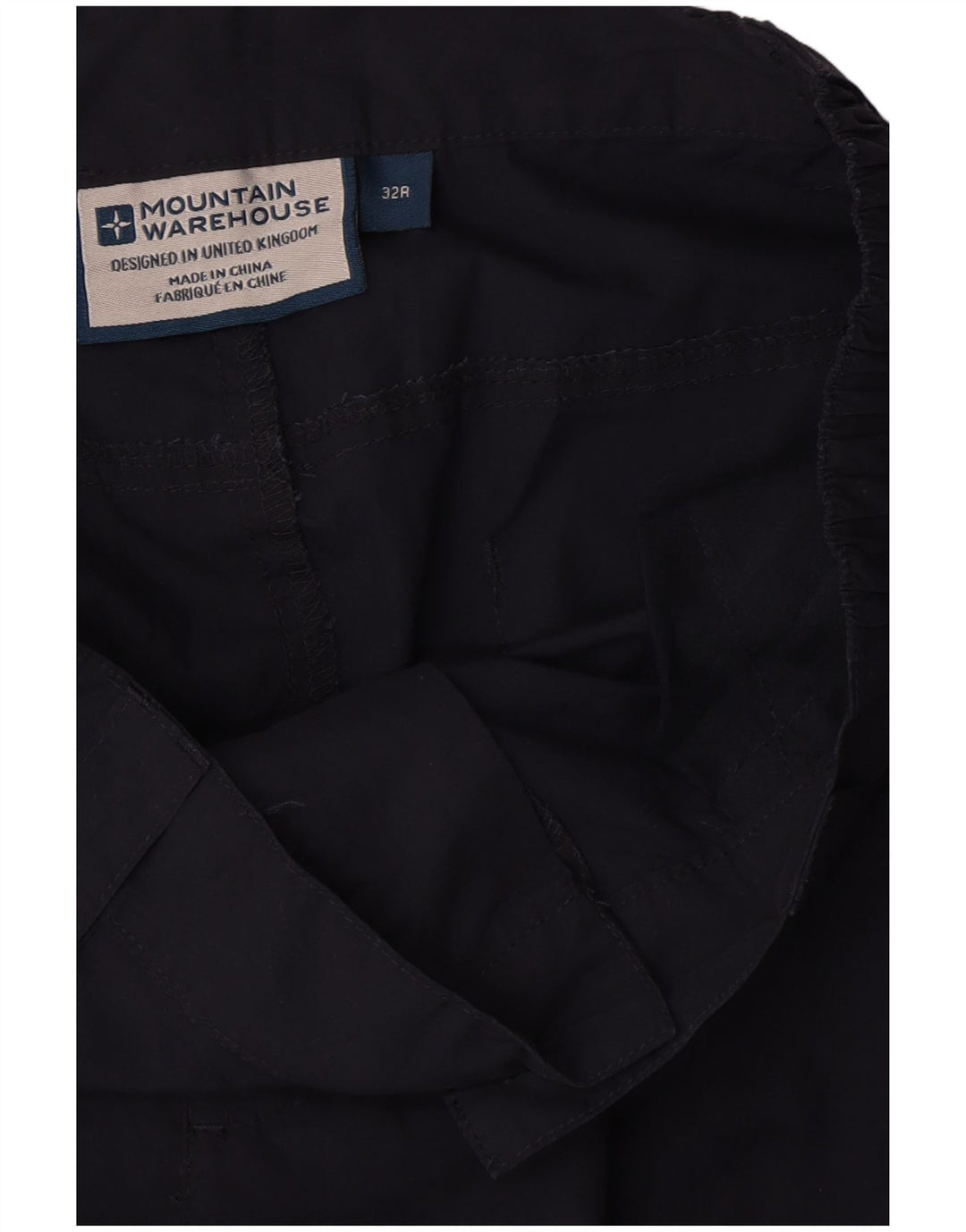 Mountain Warehouse muške ravne kargo hlače W32 L32 tamnoplavi poliester