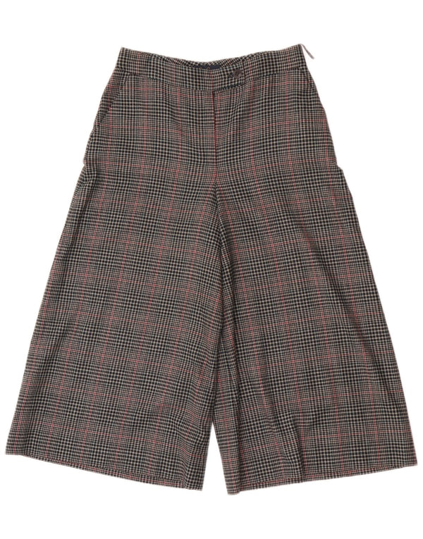 Luisa Spagnoli Womens High Waist Capri Trousers IT 42 Medium W28 L22 Grey