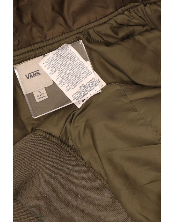 Vans muška bomber jakna s kapuljačom UK 36 mali kaki poliester u boji