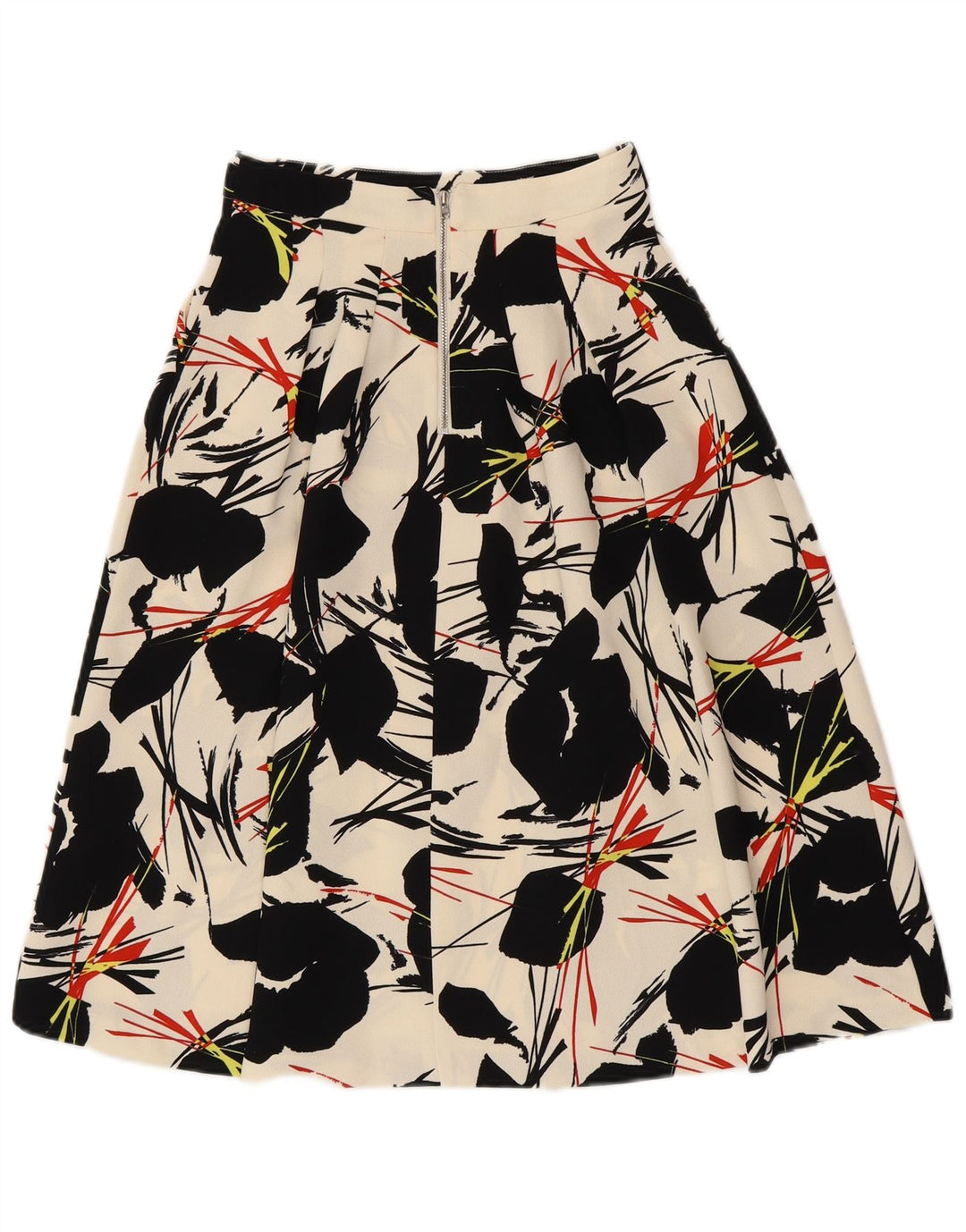 WAREHOUSE ženska suknja A-kroja UK 6 XS W25 prljavobijeli cvjetni poliester