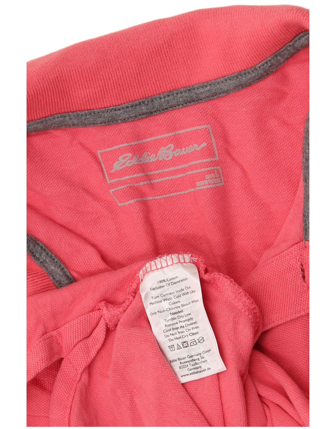 EDDIE BAUER Muška polo majica velika ružičasta pamuk