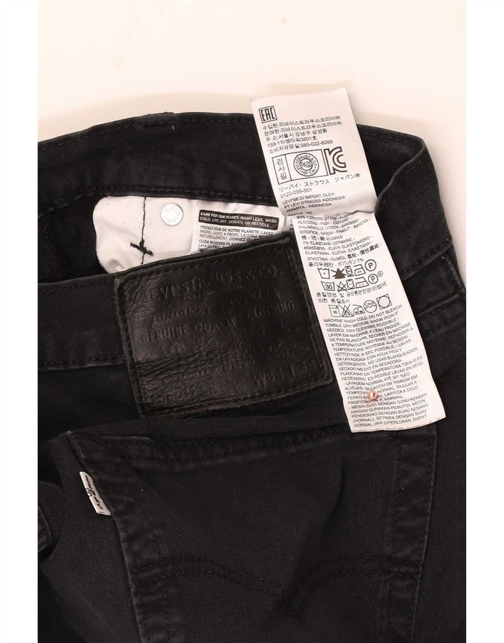 Levi's muške 511 uske traperice W34 L34 crni pamuk