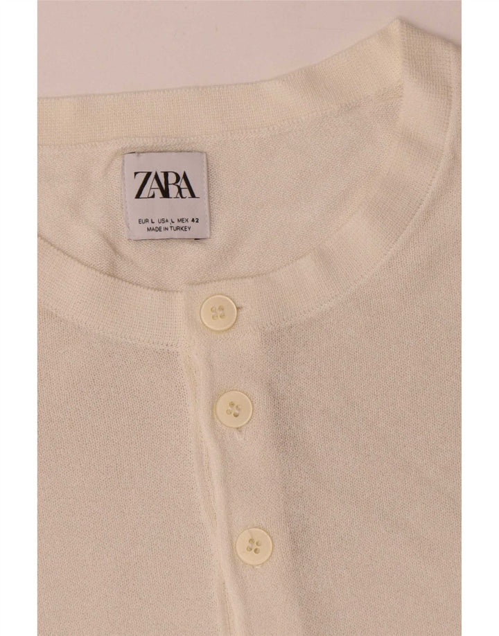 Zara muška majica kratkih rukava Velika bijela viskoza