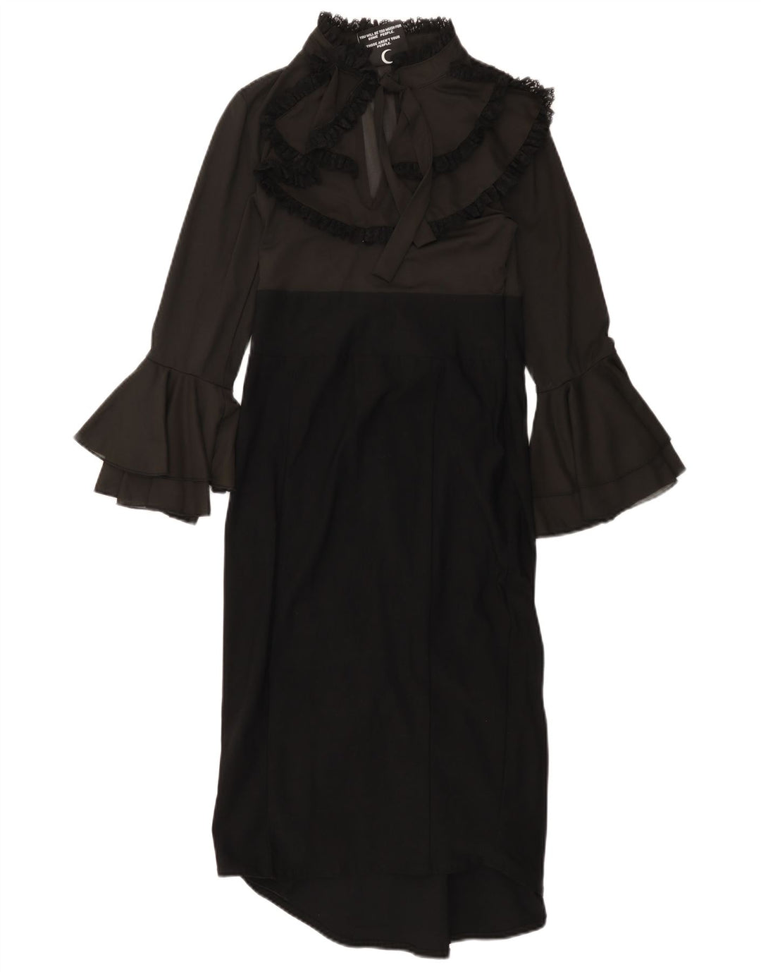 KILLSTAR ženska maksi haljina dugih rukava UK 8 Mala crna boja