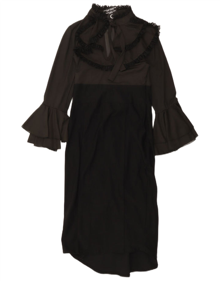 KILLSTAR ženska maksi haljina dugih rukava UK 8 Mala crna boja