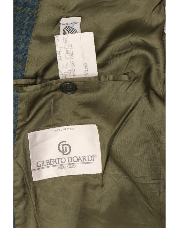 GILBERTO DOARDI Muški sako IT 50 Large Blue Houndstooth Classic