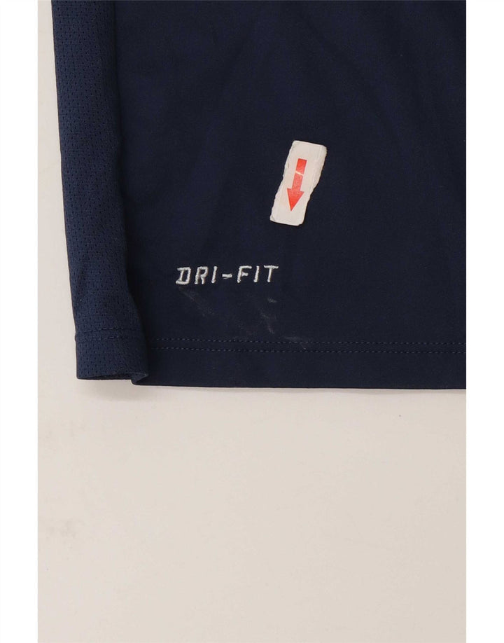 Nike Dri Fit majica kratkih rukava mala mornarsko plava poliesterska boja