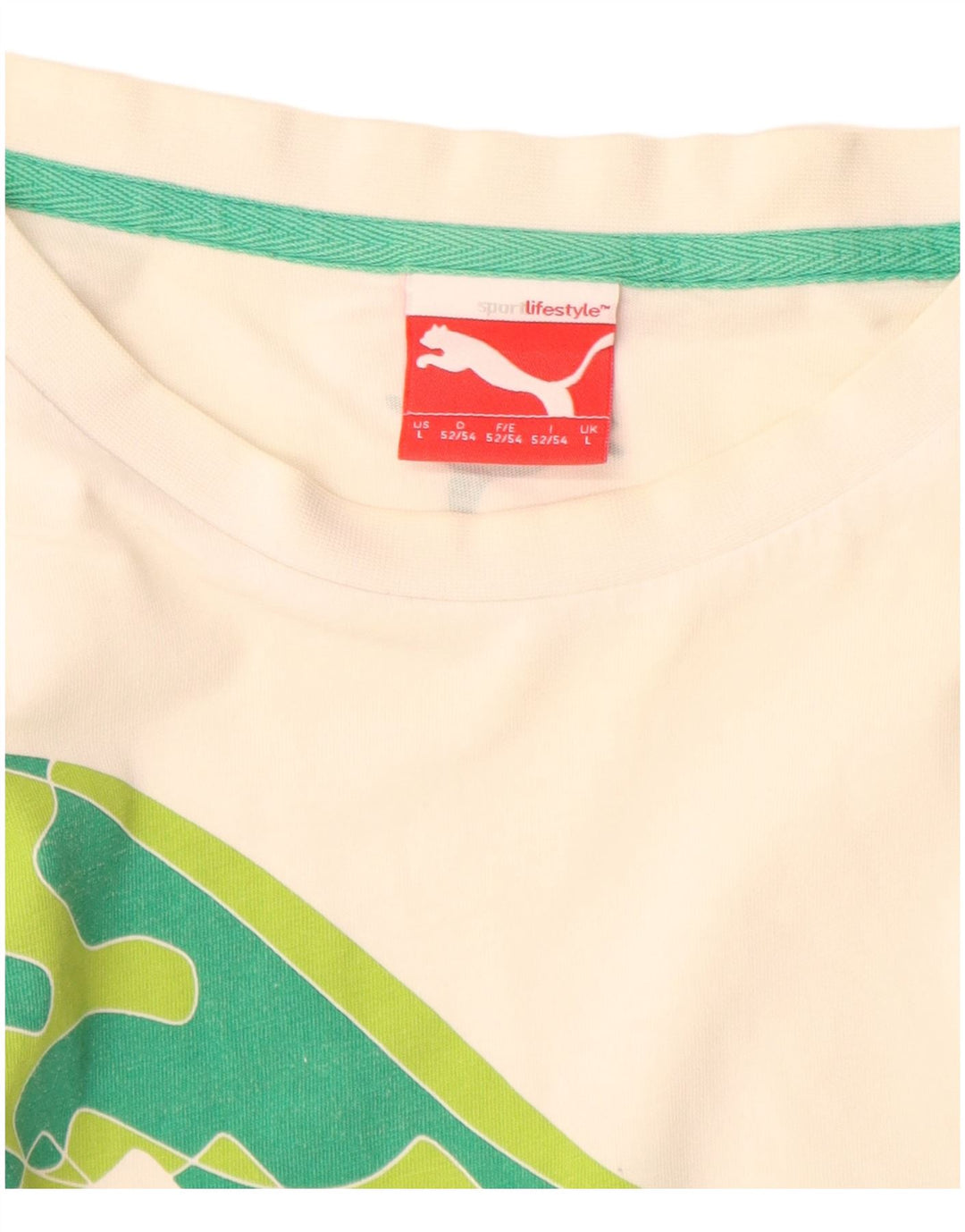 Puma muška majica s grafičkim motivima, veliki bijeli pamuk