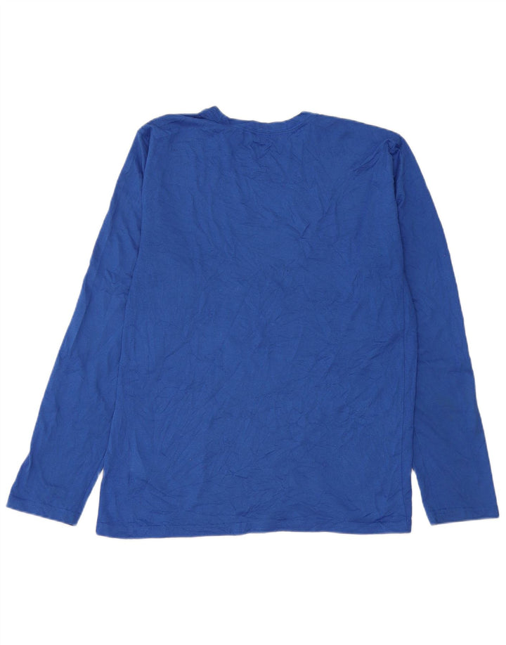 Nike Dri Fit majica s dugim rukavima srednje plave boje od poliestera