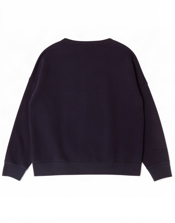 Gap Womens Graphic Oversized Sweatshirt Jumper UK 16 Large Navy Blue Cotton