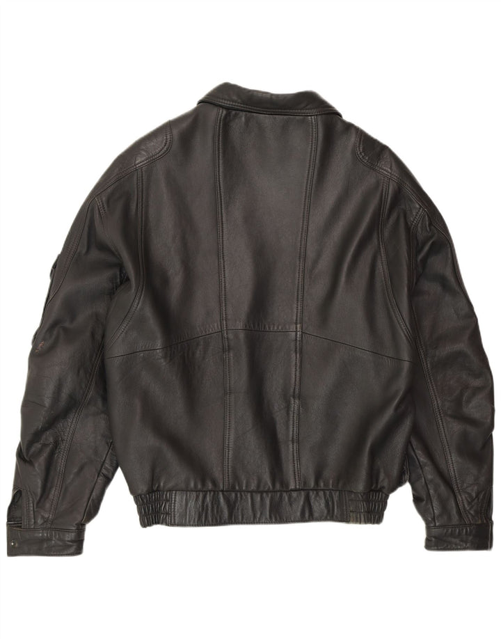 FATIGUE Muška kožna jakna UK 38 Srednja crna koža