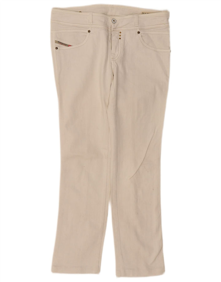 Diesel Ženske Rokket uske traperice W31 L28 Off White Pamuk