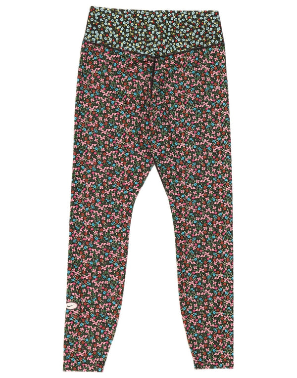Ženske Nike Dri Fit Leggings UK 14 srednje raznobojni cvjetni poliester
