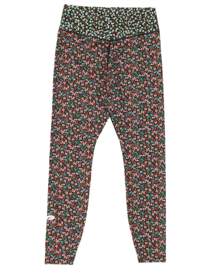 Ženske Nike Dri Fit Leggings UK 14 srednje raznobojni cvjetni poliester