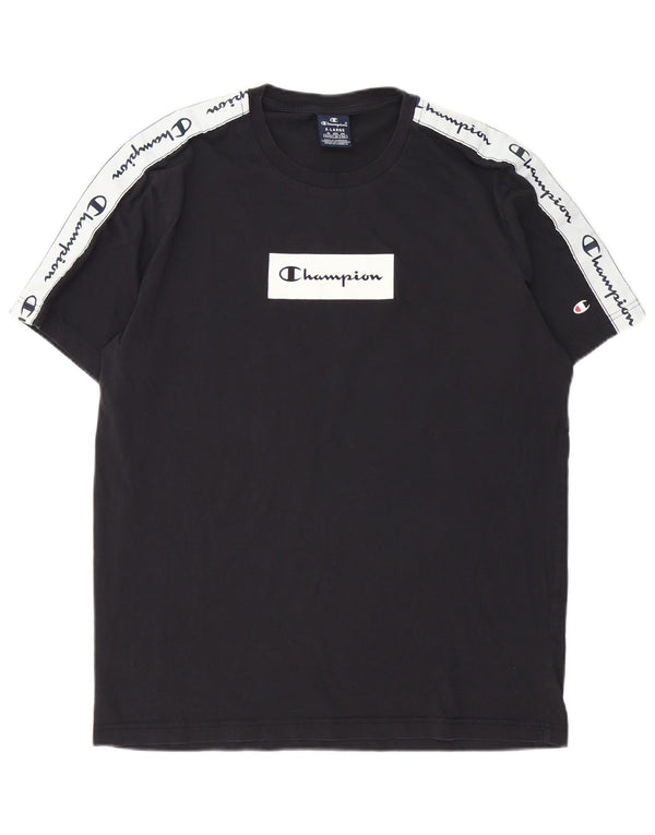 Champion Top majica kratkih rukava s grafičkim motivima XL Black Colourblock