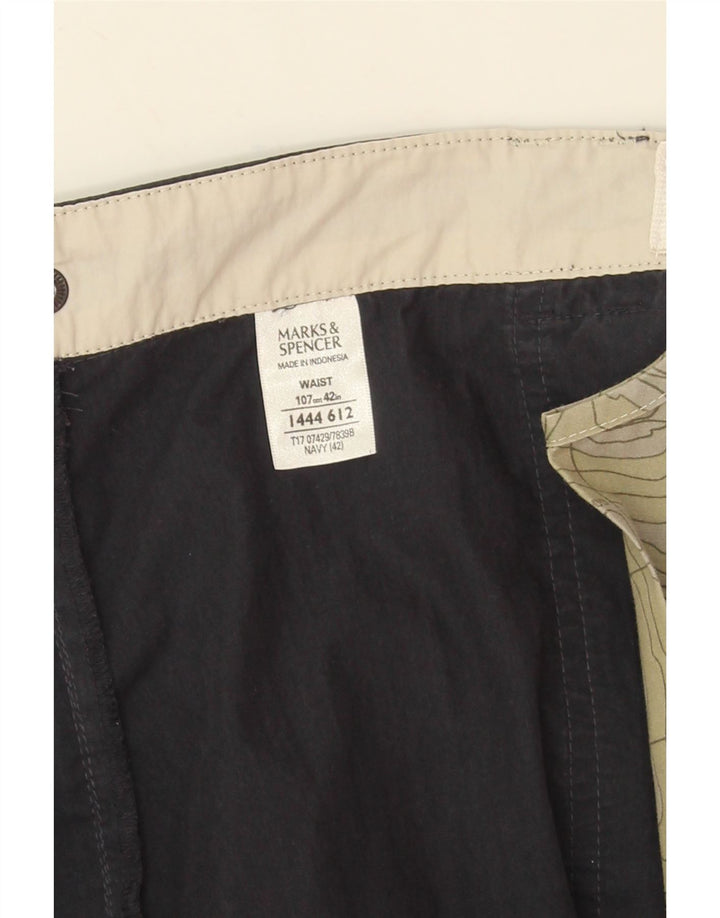 Marks & Spencer muške kargo kratke hlače W42 2XL tamnoplavi pamuk