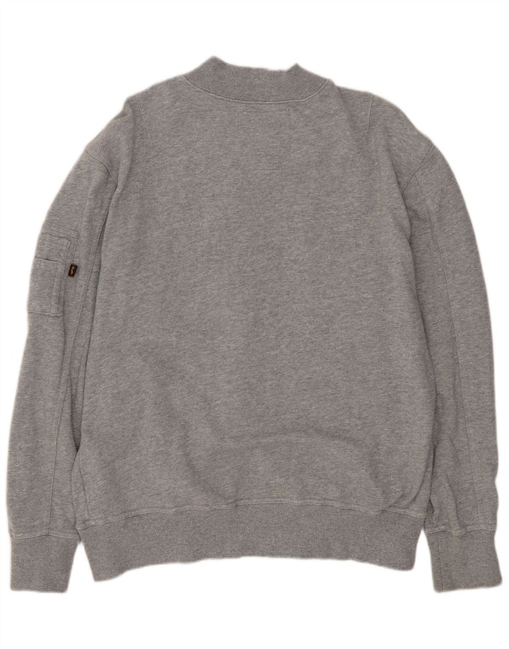 ALPHA INDUSTRIES Gornja jakna muške trenirke srednje sive boje