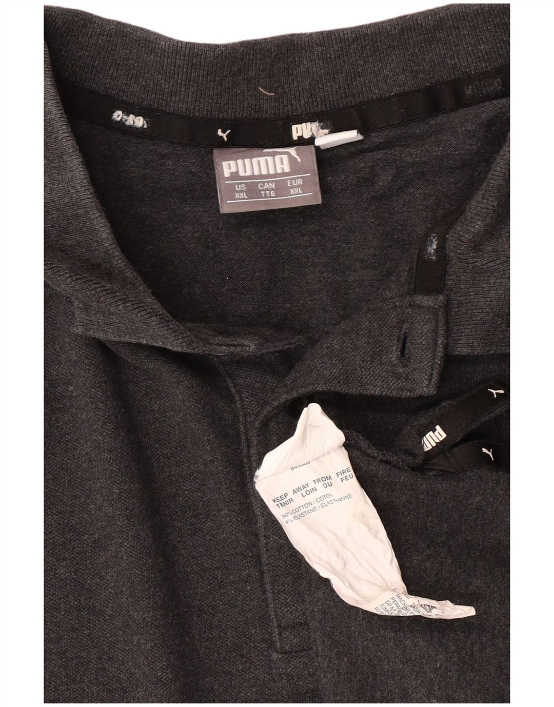 Puma muška polo majica 2XL sivi pamuk