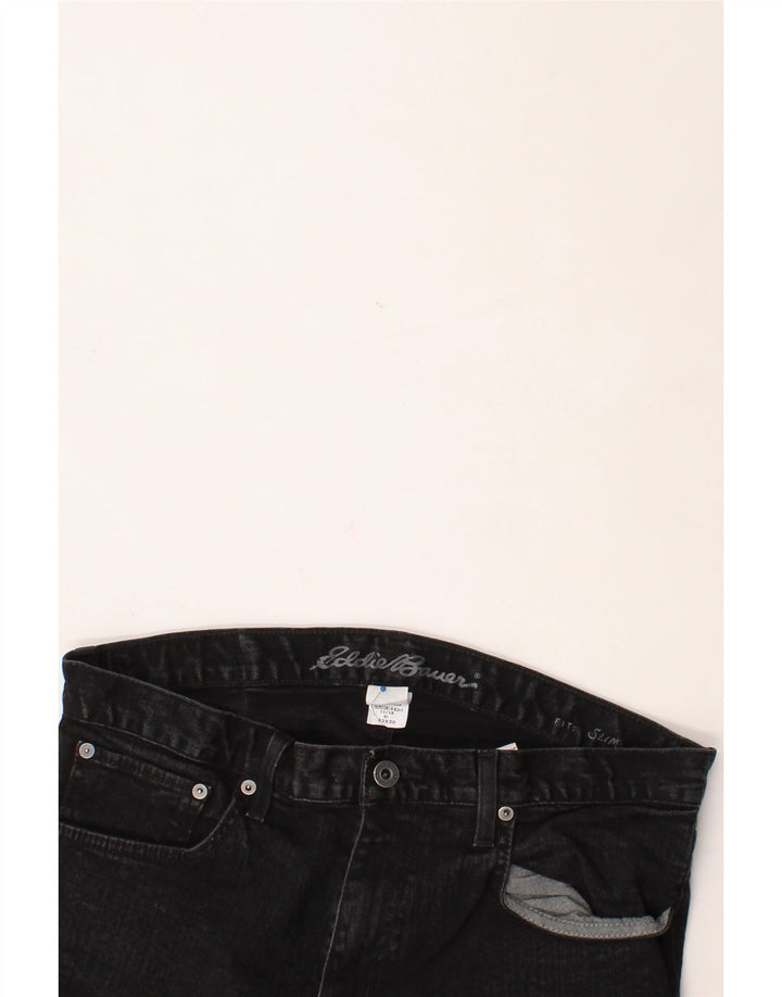 EDDIE BAUER Mens Slim Jeans W33 L30 Black Cotton Vintage Eddie Bauer and Second-Hand Eddie Bauer from Messina Hembry 