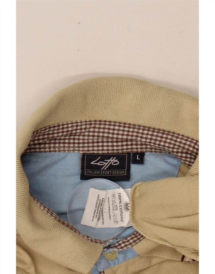 LOTTO muška polo majica velika bež pamuk