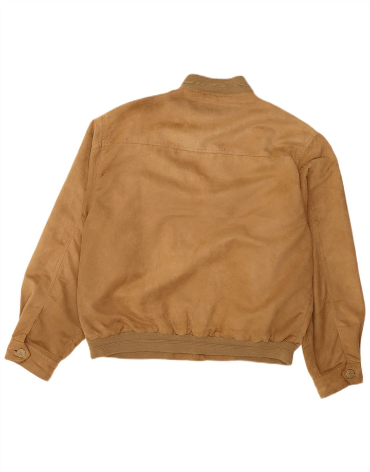 Vintage muška bomber jakna UK 42 XL smeđi poliester