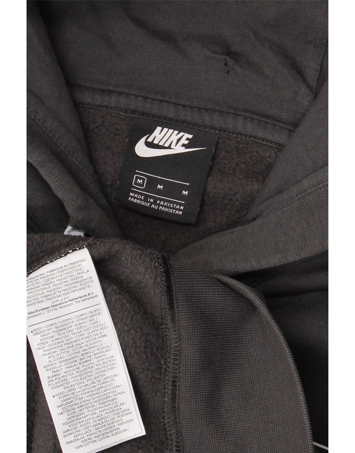 Nike muška majica s kapuljačom s kapuljačom srednje sive boje, pamuk