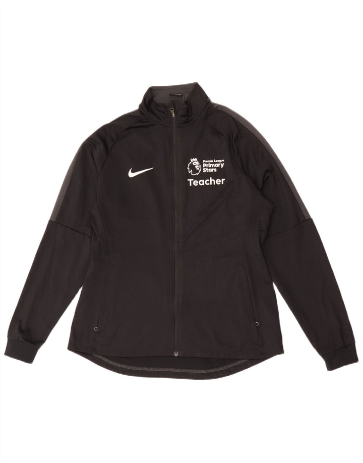 Nike Dri Fit Graphic gornja jakna od srednje crnog poliestera