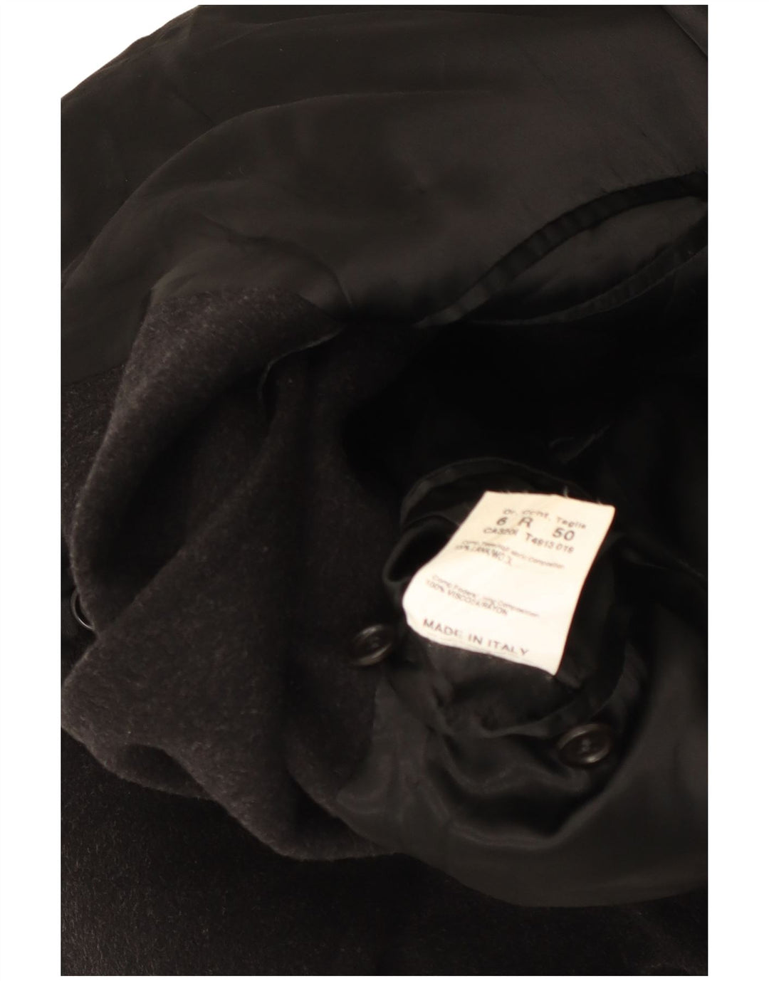 Tombolini muški kaput IT 50 Large Grey Wool Classic