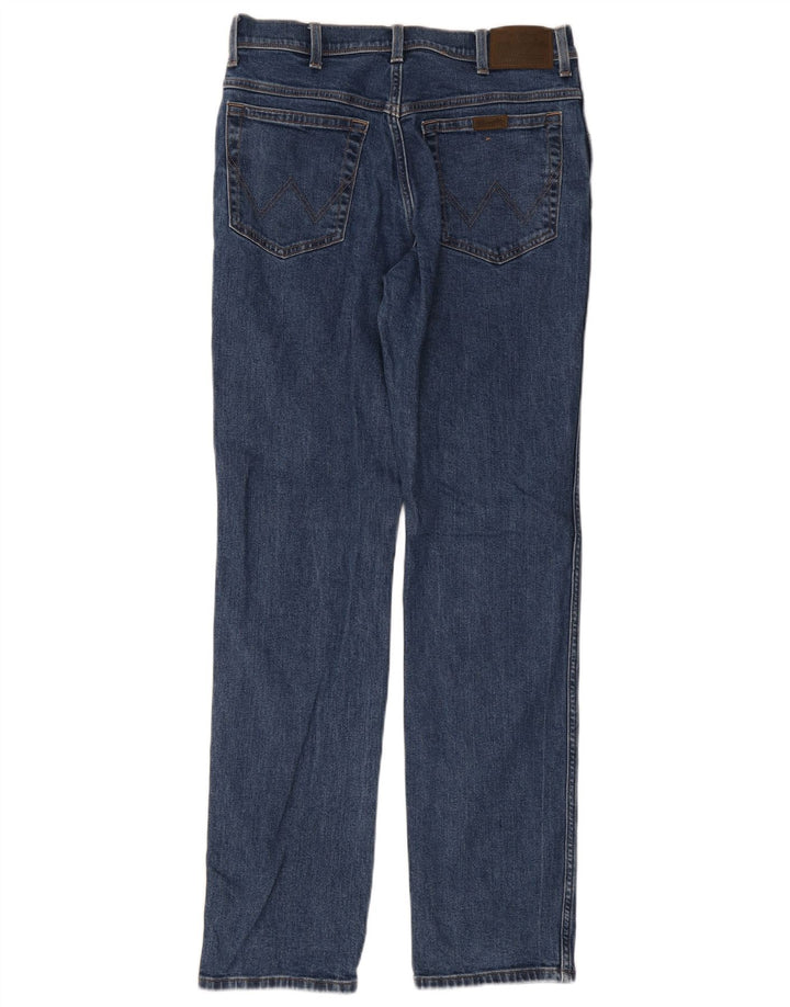 Wrangler muške ravne traperice W34 L34 plavi pamuk