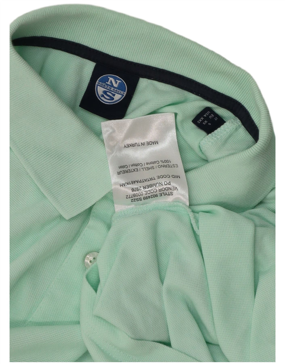 North Sails muška polo majica male tirkizne boje pamuka