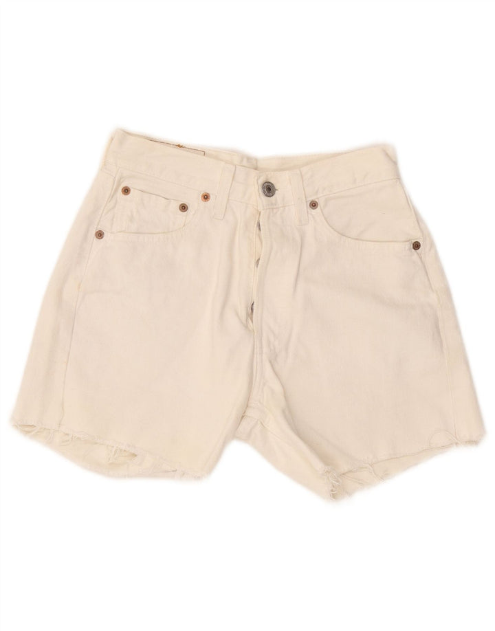 Levi's ženske 501 traper kratke hlače W27 male bijele
