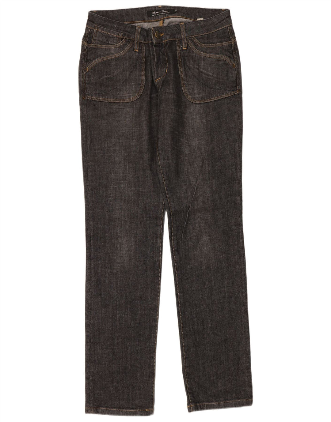 Massimo Dutti ženske ravne traperice W31 L34 tamnoplavi pamuk