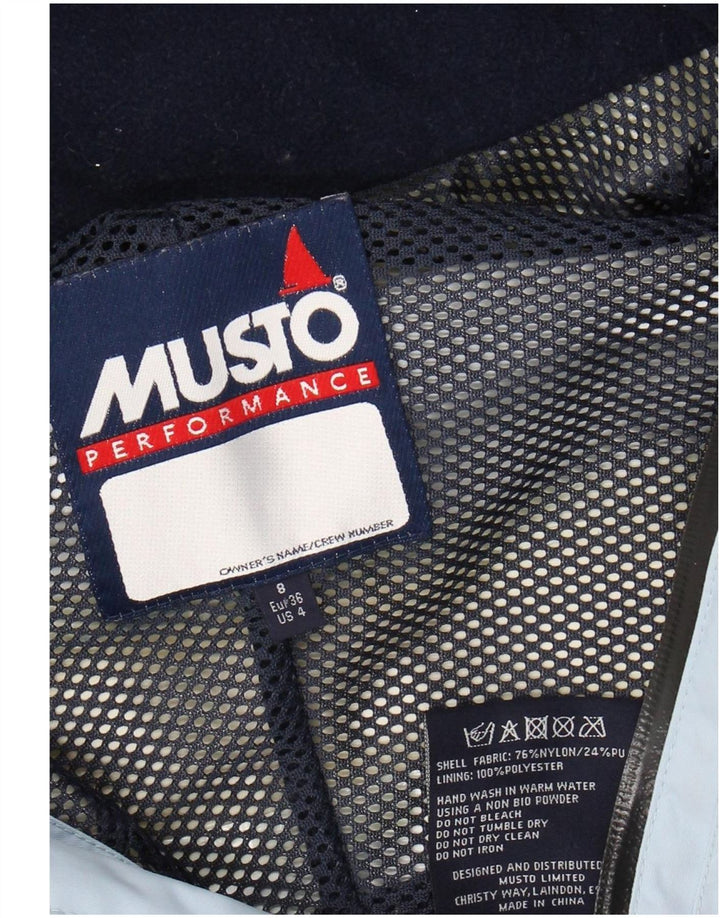 MUSTO ženska velika vjetrovka jakna UK 8 Small Blue Colourblock