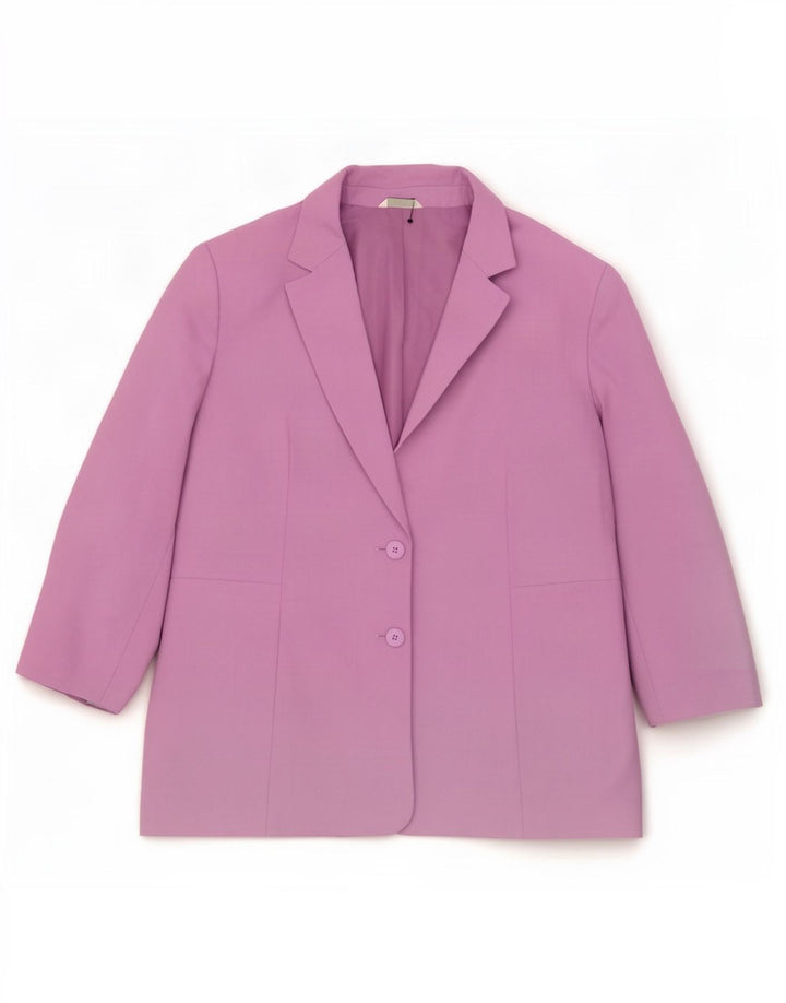 Marks & Spencer ženska standardna jakna sa 2 gumba UK 20 2XL Lila