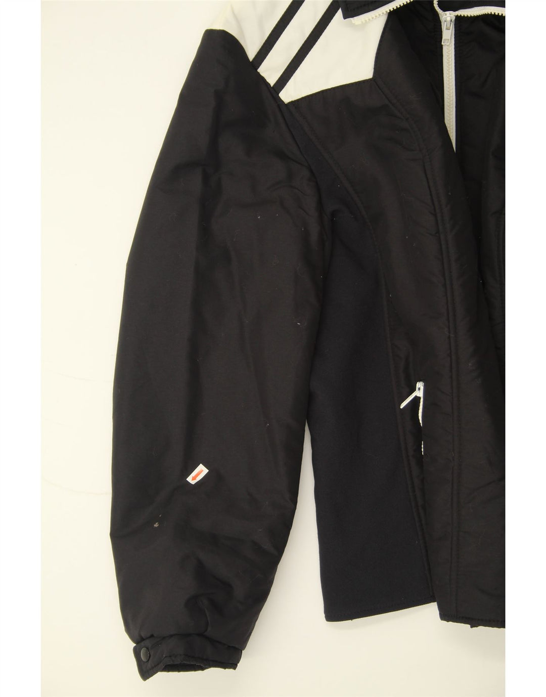 KLEPPER Womens Windbreaker Jacket UK 16 Large Black Colourblock Polyamide Vintage Klepper and Second-Hand Klepper from Messina Hembry 