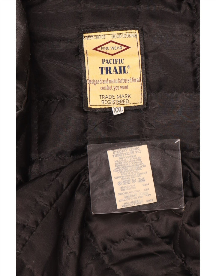 Pacific Trail muška kožna jakna UK 44 2XL crna koža