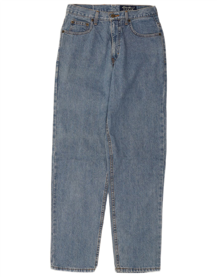 EDDIE BAUER Ženske sužene traperice US 8 srednje W28 L31 plavi pamuk