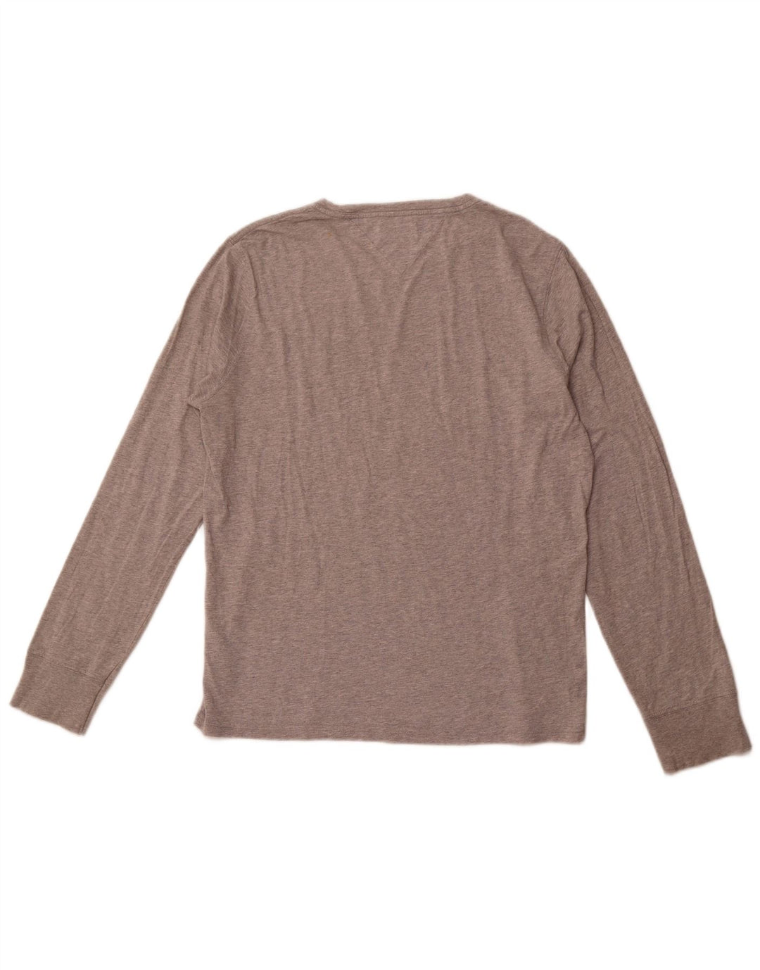 TOMMY HILFIGER Muška majica Heritage Graphic dugih rukava, srednje sivi pamuk