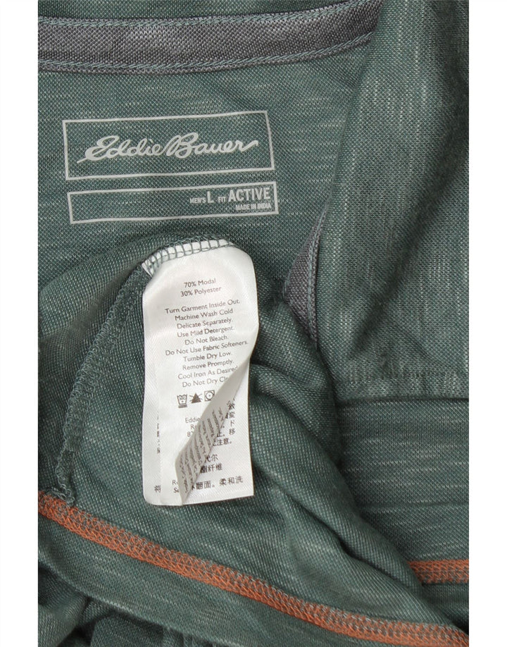 EDDIE BAUER Muška polo majica velikih zelenih flekastih modala