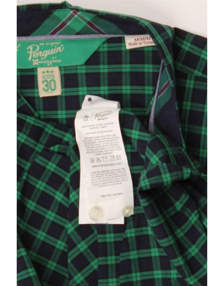 Muška košulja Penguin Medium Green Check Cotton
