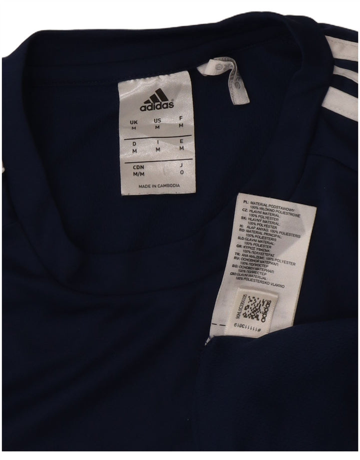 Adidas muška Climalite majica kratkih rukava Medium tamnoplavi Colourblock Poliester