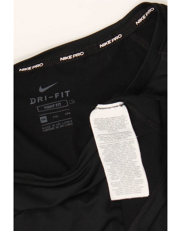 Nike muška Dri Fit majica dugih rukava 2XL crni poliester