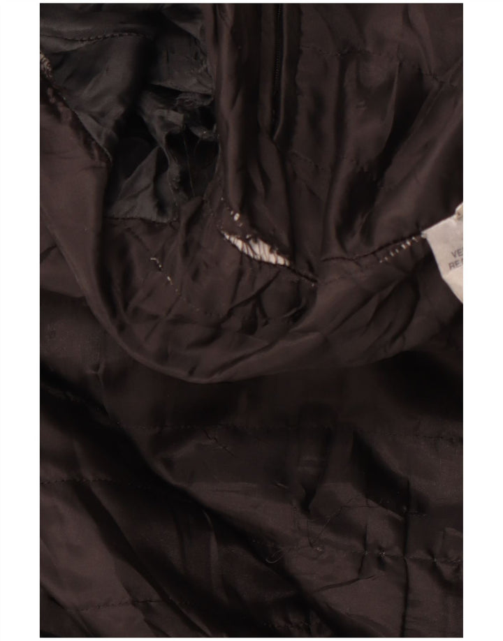 VINTAGE muška kožna trkaća jakna IT 54 2XL crna koža